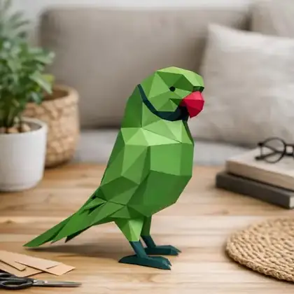 Molde 3D em papel impresso